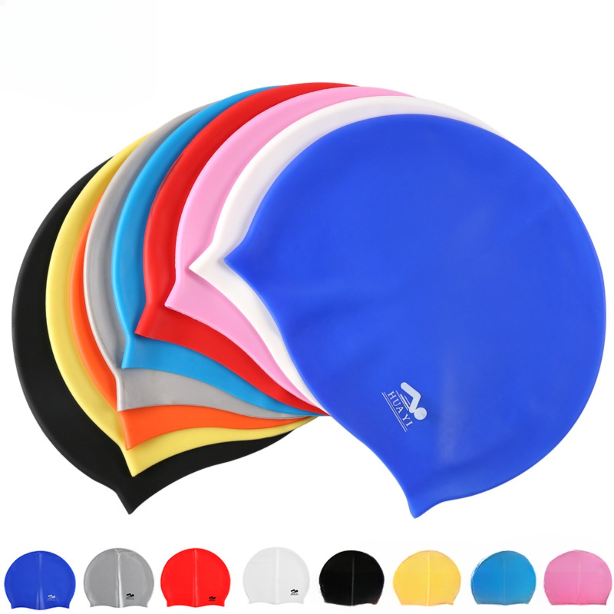 Swim Hat Silicone - Cuffia da nuoto elastica in silicone