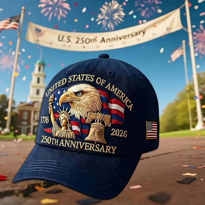 Skull Cap Helmet Liner - Cappellino da Baseball Patriottico USA 250°
