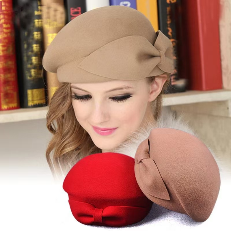 Beret French Wool - Berretto invernale in lana calda vintage