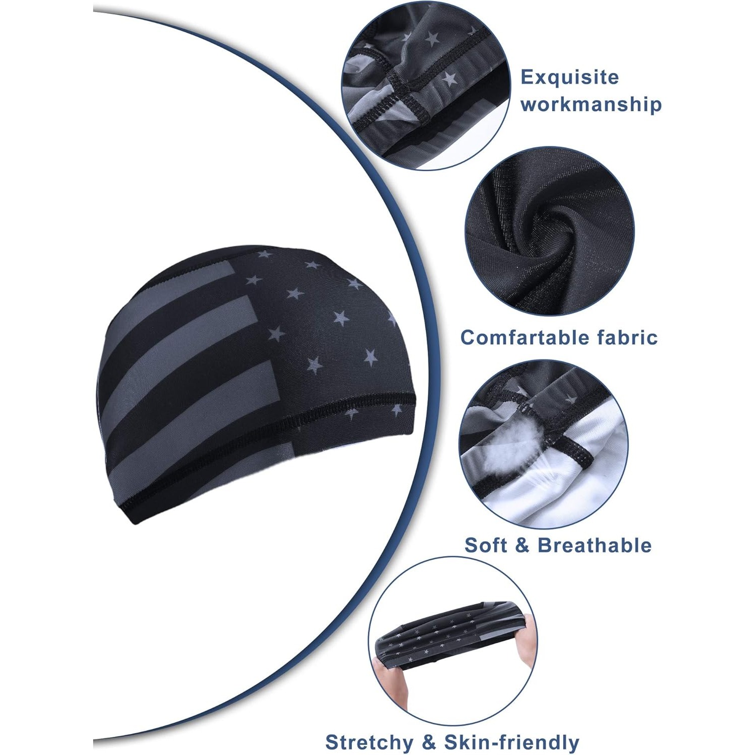 4x Bandana con Bandiera USA, S - Skull Cap Helmet Liner recensione e prezzo