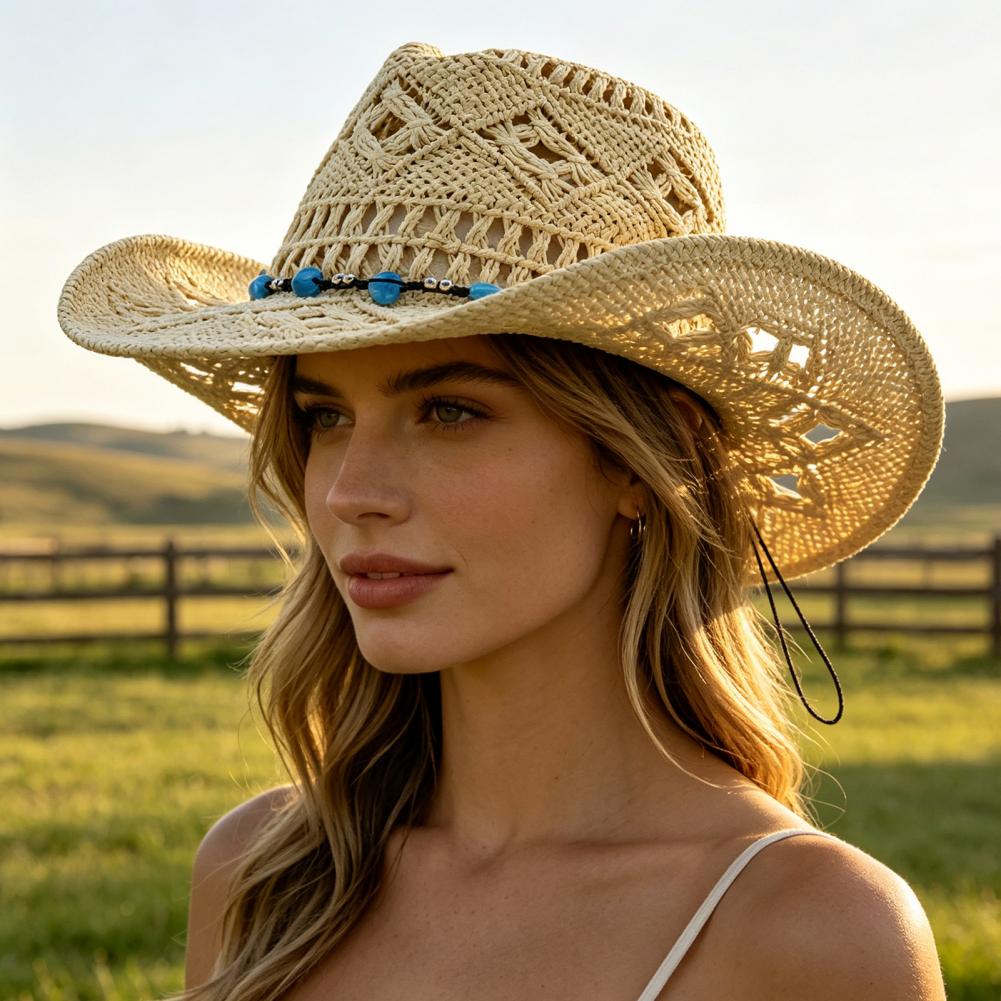 Cappello da cowboy a tesa larg - Cowboy Hat Straw recensione e prezzo